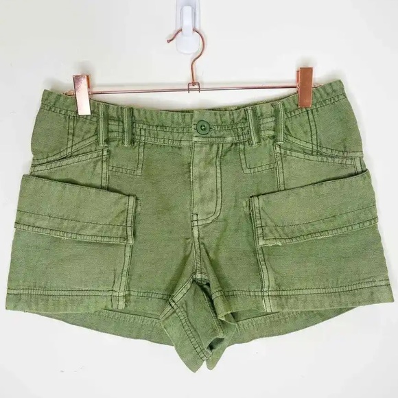 Free People Bungalow Shorts in Colla Green Size 4 - Picture 1 of 7